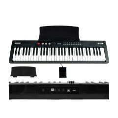Midex PS-4000BK Taşınabilir Dijital Piyano Tuş Hassasiyetli 61 Tuşlu