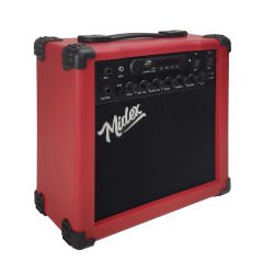 Midex MGA-25RD Elektro Gitar Amfisi 25 Watt USB Bluetooth Şarjlı 2 Girişli