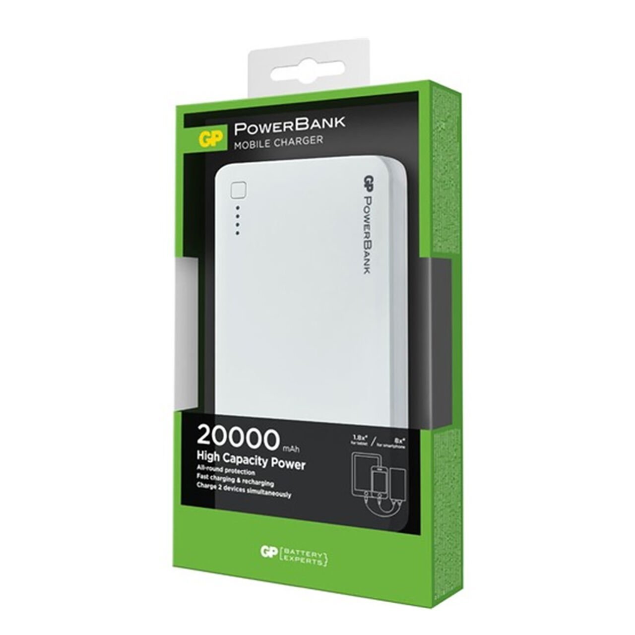 GP 3C20A 20000mah Powerbank Beyaz