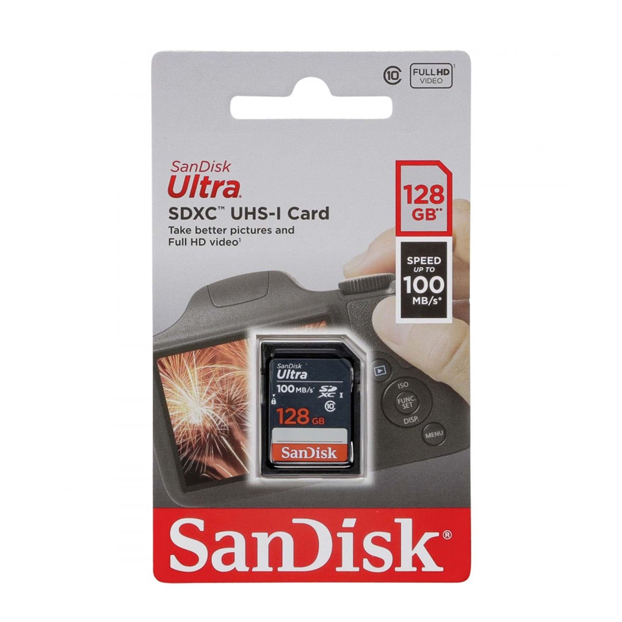 Sandisk Ultra 128GB 100mb/s SDXC Hafıza Kartı (‎SDSDUNR-128G-GN3IN)