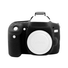 Sanger 80D Canon Fotoğraf Makinesi Silikon Kılıf Siyah