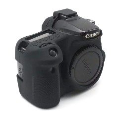 Sanger 70D Canon Fotoğraf Makinesi Silikon Kılıf Siyah