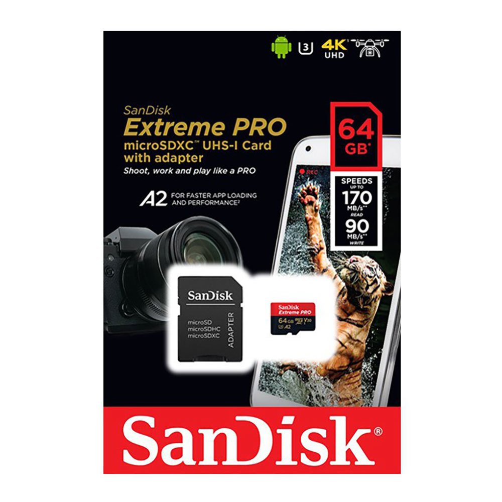 Sandisk Extreme Pro 64GB 170mb/s MicroSDXC Hafıza Kartı