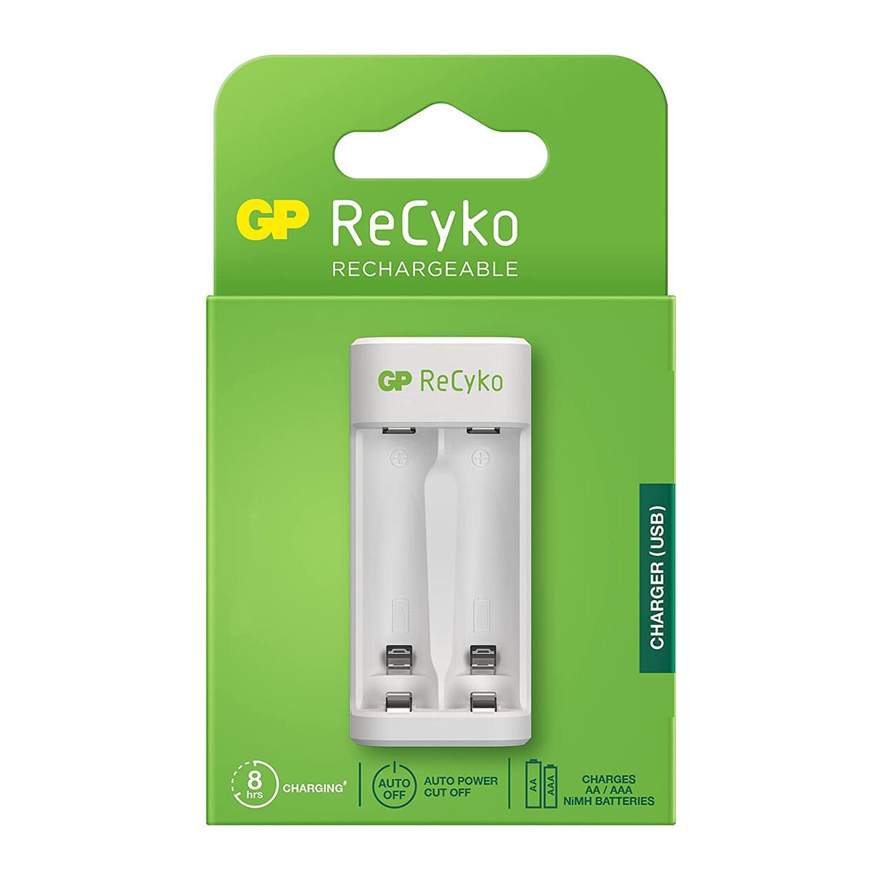 Gp Recyko E211 2'li Kalem Pil USB Şarj Cihazı