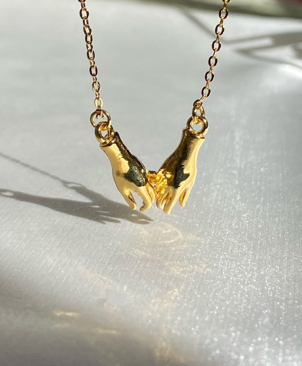 Gold promise necklace sale