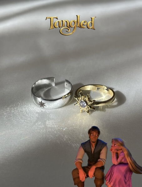 Rapunzel & Flynn Couple Rings