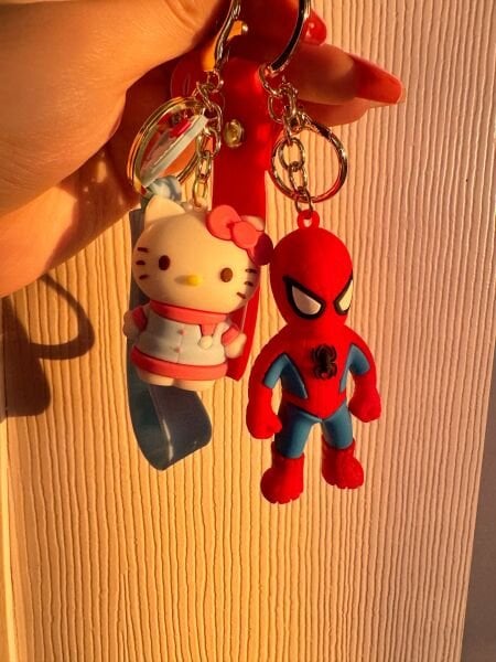 Spiderman Hello Kitty Anahtarlık Seti