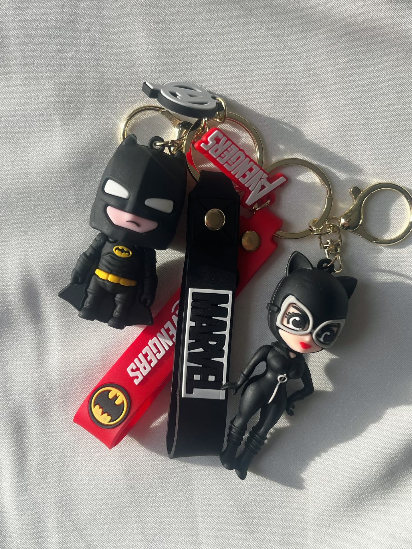 Batman Catwoman Keychain Set