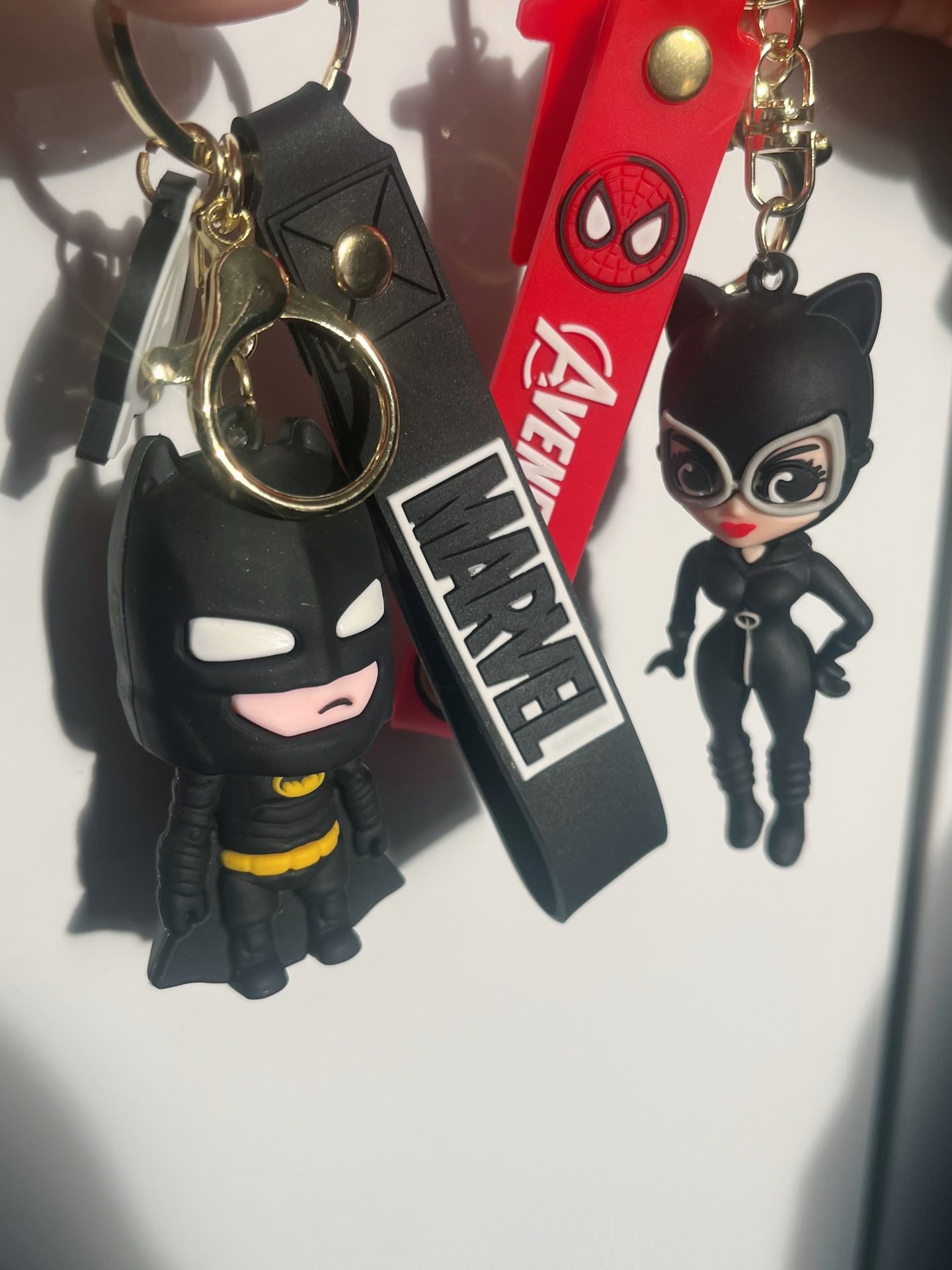 Batman Catwoman Keychain Set