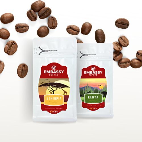 Afrika Filtre Kahve Seti 2 x 150 G (Ethiopia-Kenya)