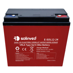 SOLINVED 12V 24AH VRLA TYPE E-BIKE BATTERY (PREMIUM)