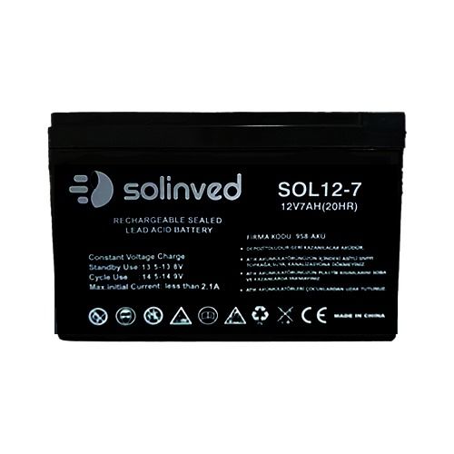 SOLINVED 12V 7AH LEAD ACID BATTERY