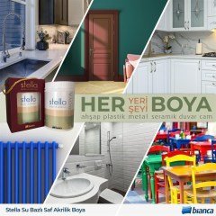 Bianca Stella Su Bazlı Saf Akrilik Boya 1 LT Sahra