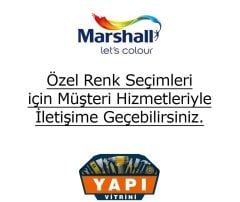 Marshall Silikonlu Özel Mat Silinebilir İç Cephe Boyası 2,5 Lt Mürdüm