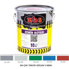 Zbs Zemin Boyası 10 Kg - (Türkiye'nin En Çok Satan, İlk ve Tek Zemin Boyası) 6019