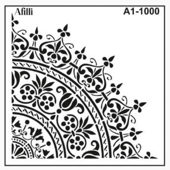 Afilli Stencil A1-1000 Damask-1 30x30