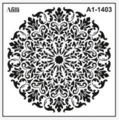 Afilli Stencil A1-1403 Mandala-3 30x30 cm