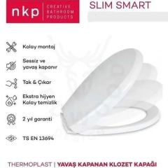 Nkp Slim Smart Thermoplast Yavaş Kapanan Klozet Kapağı 0302