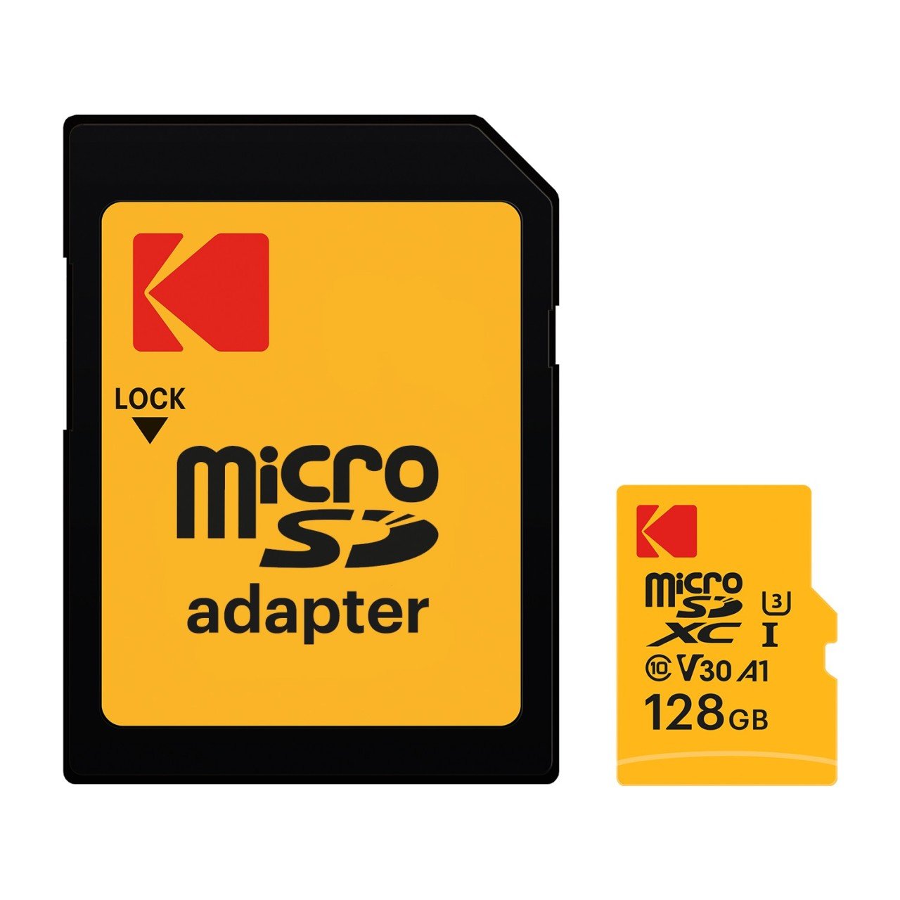 Kodak Msd 128GB Uhs-I U3 Ultra Ultra Performans Micro Sd Kart + Sd Adaptör