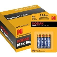 Kodak Max 40 Adet Alkalin İnce Pil