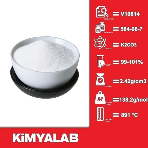Kimyalab Potasyum Karbonat Analitik Kalite 1 Kg - Potassium Carbonate