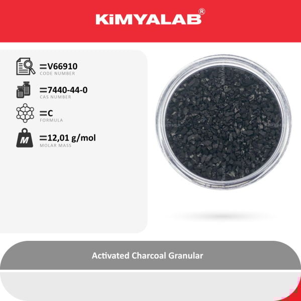 Kimyalab Aktif Karbon Granül 1 Kg - Coconut Bazlı Activated Carbon