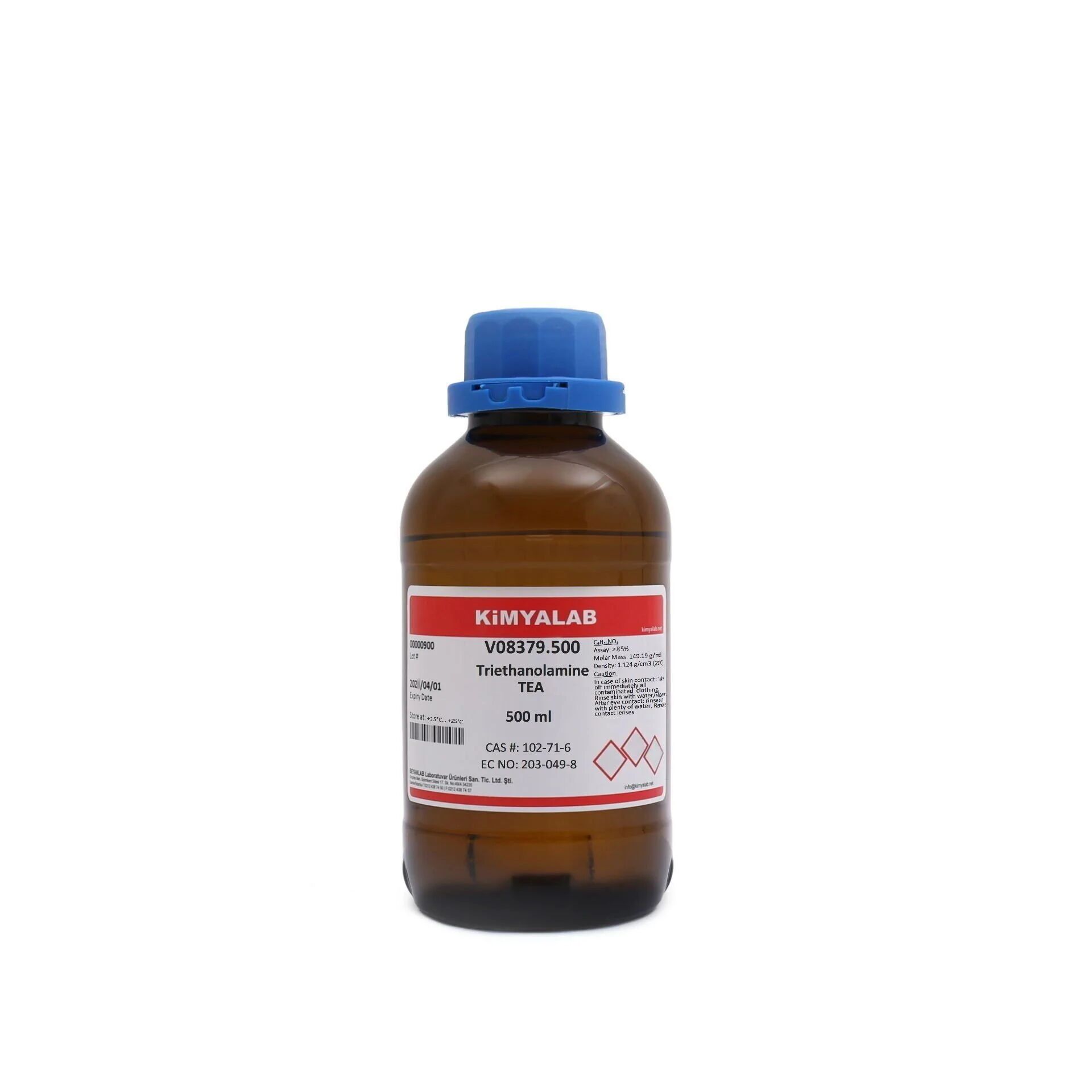 Kimyalab Trietanolamin ≥ 99% - TEA Triethanolamine 500ml