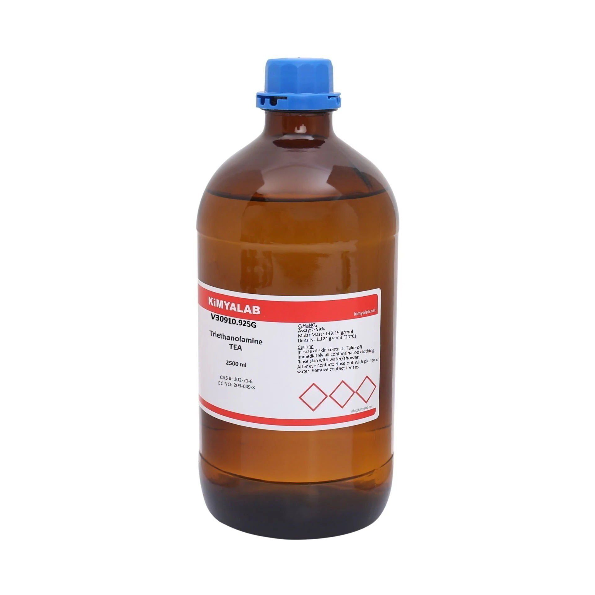 Kimyalab Trietanolamin ≥ 99% - TEA Triethanolamine 2,5 Litre