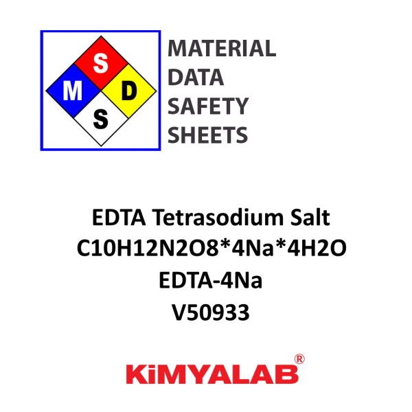 Kimyalab EDTA-4Na MSDS Belgesi - Ethylenediaminetetraacetic Acid