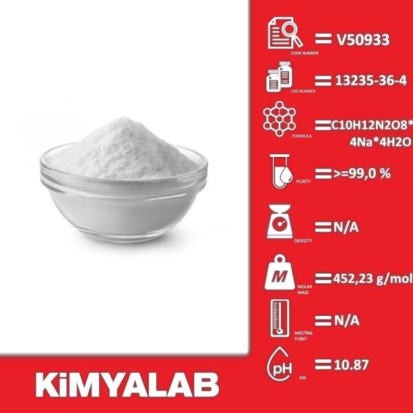 Kimyalab EDTA-4Na MSDS Belgesi - Ethylenediaminetetraacetic Acid