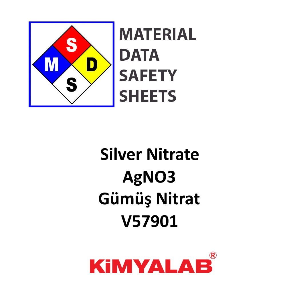 Kimyalab Gümüş Nitrat MSDS Belgesi - Silver Nitrate AgNO3