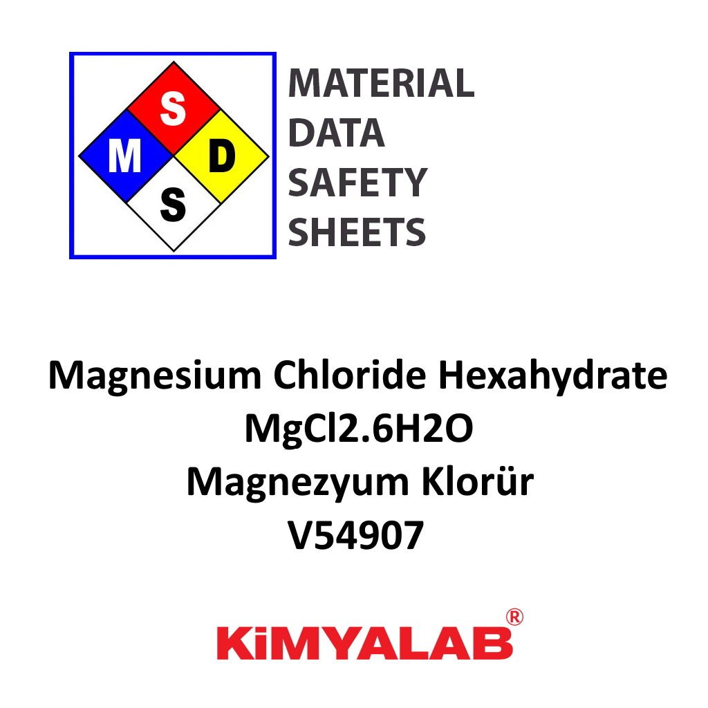 Kimyalab Magnezyum Klorür MSDS Belgesi - Magnesium Chloride