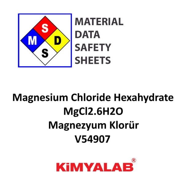 Kimyalab Magnezyum Klorür MSDS Belgesi - Magnesium Chloride