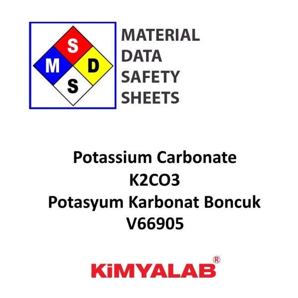 Kimyalab Potasyum Karbonat MSDS Belgesi - Potassium Carbonate