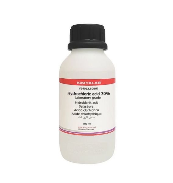 Kimyalab Hidroklorik Asit 30% 500 ml - Hydrochloric Acid HCL