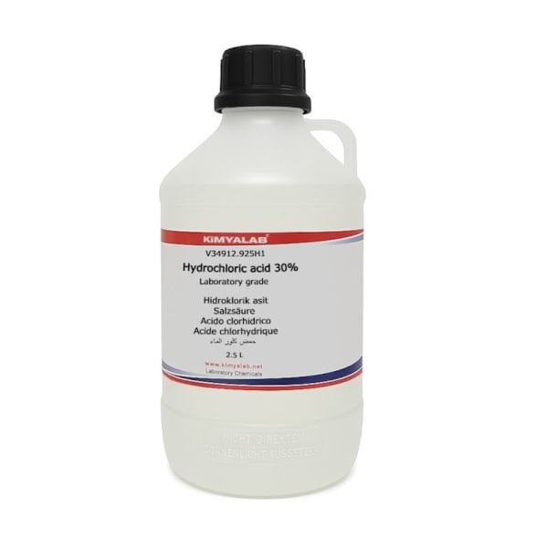 Kimyalab Hidroklorik Asit 30% 2,5L - Hydrochloric Acid HCL