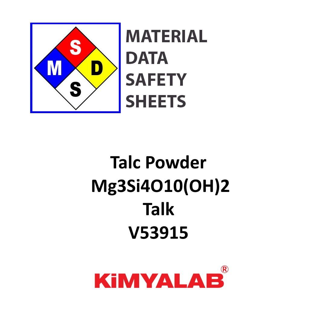 Kimyalab Talk Toz Pudra MSDS Belgesi - Talc Powder