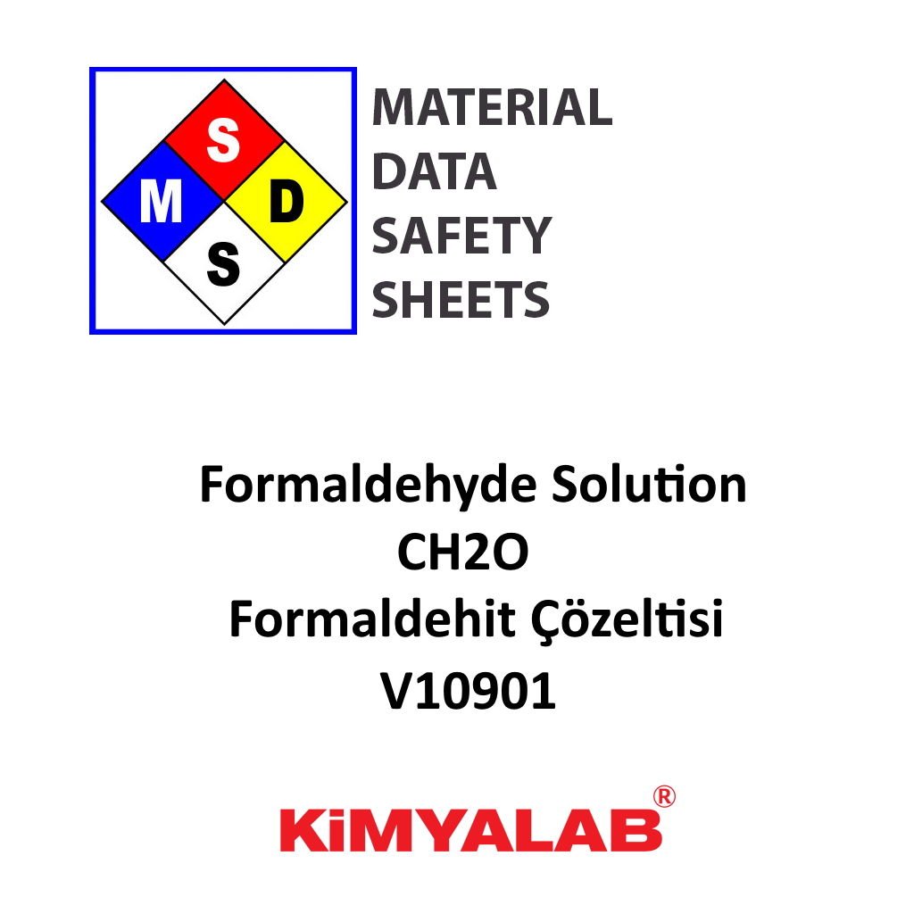 Kimyalab Formaldehit MSDS Belgesi - Formaldehyde
