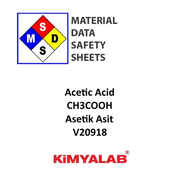 Kimyalab Asetik Asit MSDS Belgesi - Acetic Acid