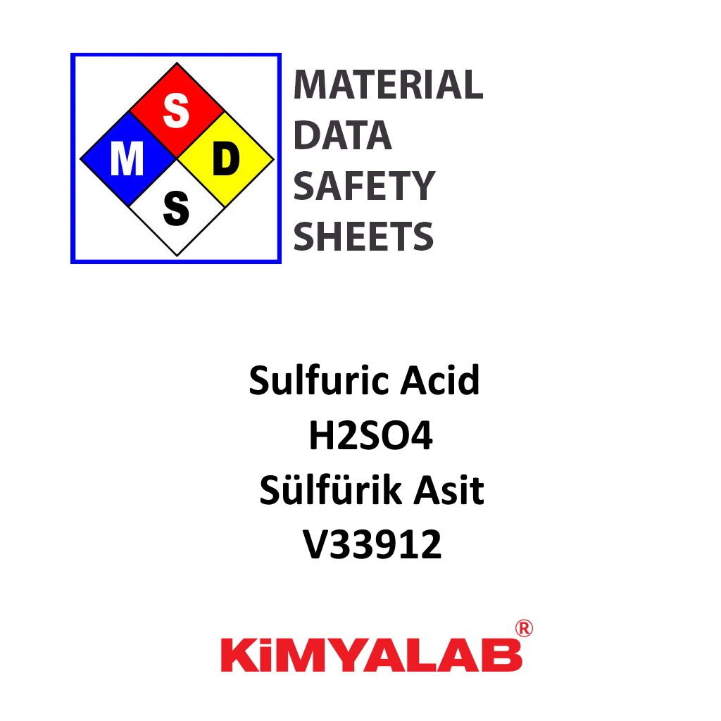 Kimyalab Sülfürik Asit MSDS Belgesi - Sulfuric Acid