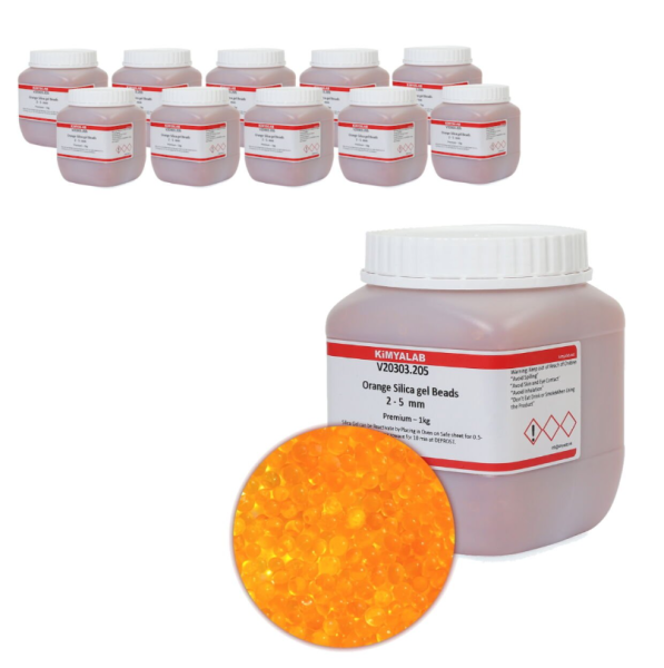 Silikajel Turuncu Nem Alıcı 1Kg - İndikatörlü 10Adet Toptan