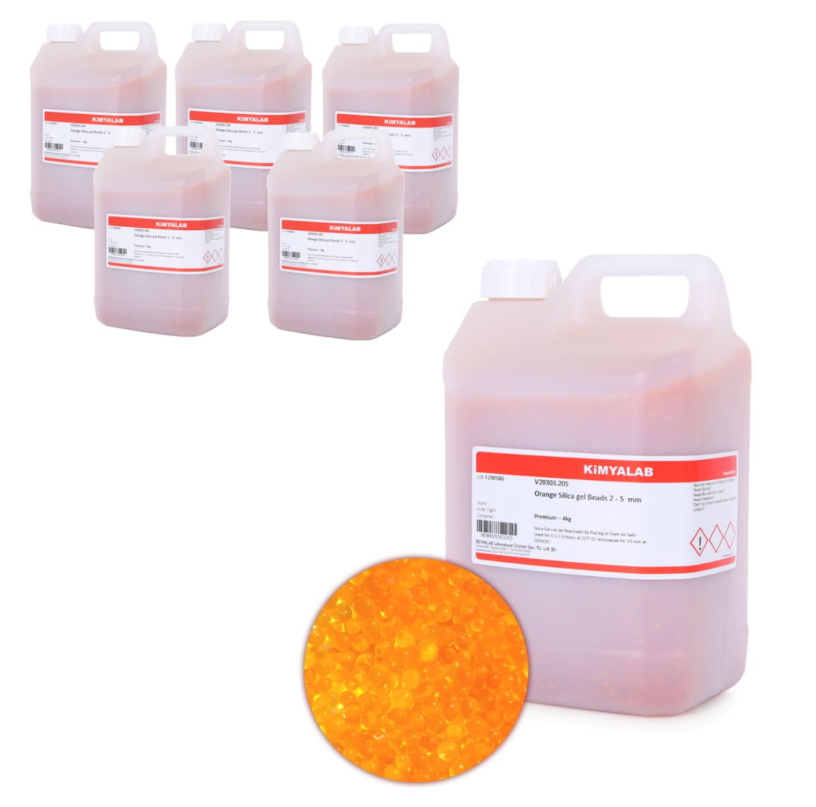 Silikajel Turuncu Nem Alıcı 4Kg Toptan - İndikatörlü 5 Adet