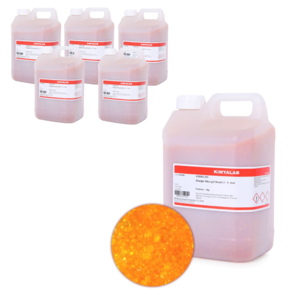Silikajel Turuncu Nem Alıcı 4Kg Toptan - İndikatörlü 5 Adet