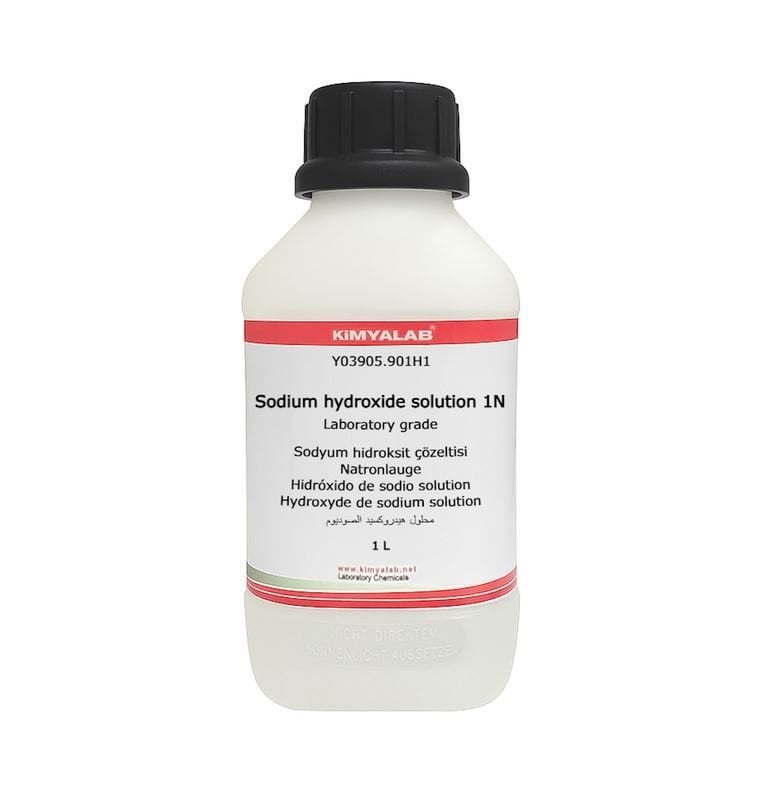 Kimyalab Sodyum Hidroksit Çözeltisi 1N - Sodium Hydroxide 1L Şişe NaOH