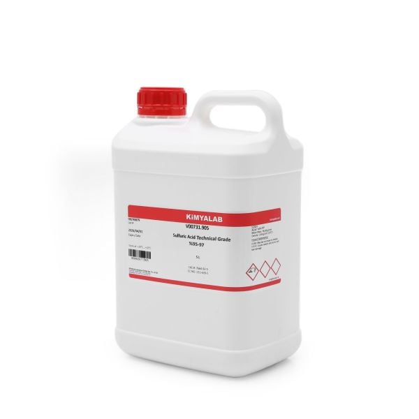 Sülfürik Asit %97 5Litre - Sulfuric Acid Teknik Kalite H2SO4