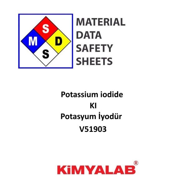 Kimyalab Potasyum İyodür MSDS Belgesi - Potassium iodide
