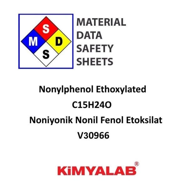 Kimyalab Noniyonik Nonil Fenol Etoksilat MSDS Belgesi - Nonylphenol, ethoxylated