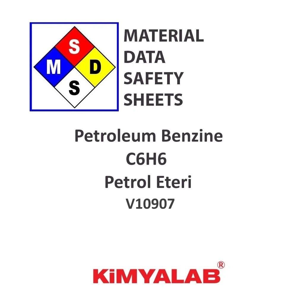 Kimyalab Petrol Eteri MSDS Belgesi - Petroleum Benzine 40-60C