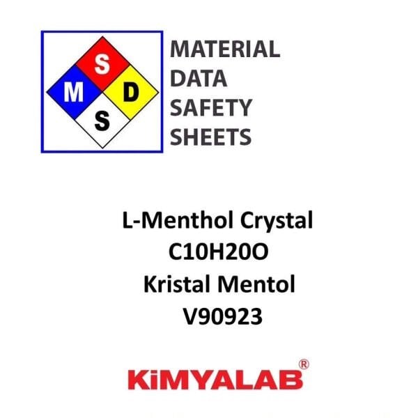 Kimyalab Kristal Mentol MSDS - Menthol Crystal