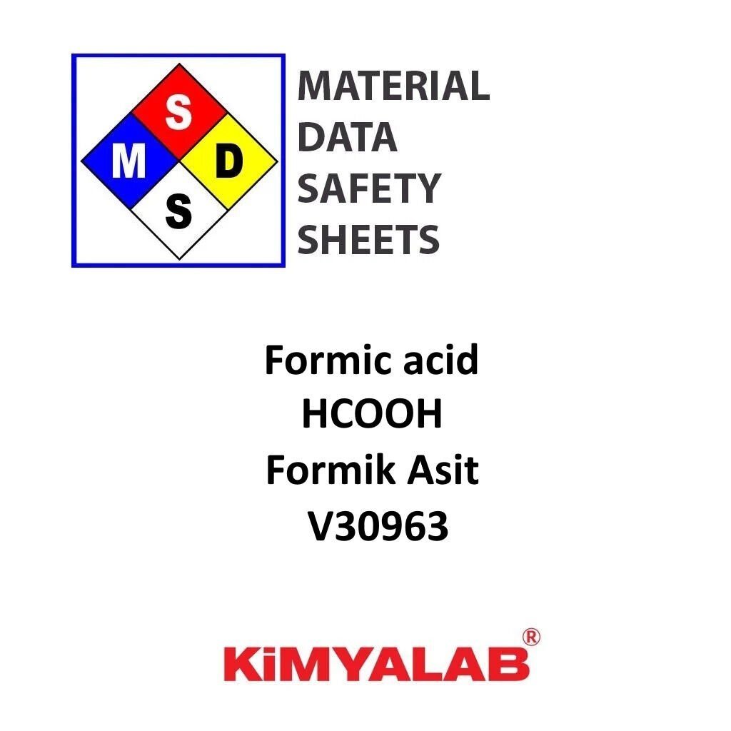 Kimyalab Formik Asit MSDS Belgesi- Formic acid